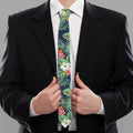 Summer Tropical Hawaii Pattern Print Necktie