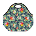 Summer Tropical Hawaii Pattern Print Neoprene Lunch Bag