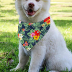 Summer Tropical Hawaii Pattern Print Over The Collar Dog Bandana