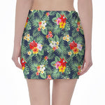 Summer Tropical Hawaii Pattern Print Pencil Mini Skirt