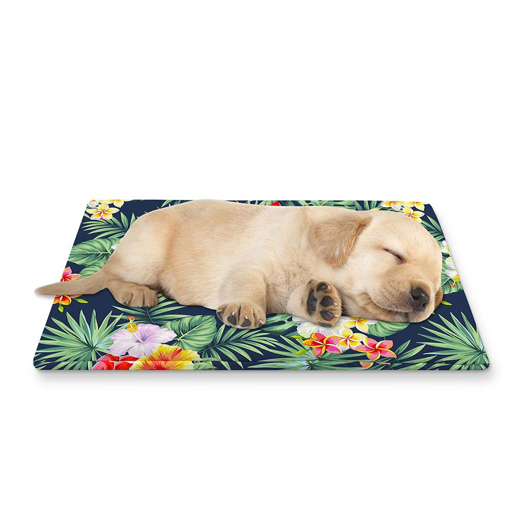 Summer Tropical Hawaii Pattern Print Pet Cooling Mat Cover