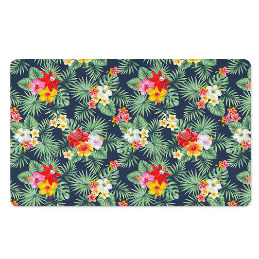 Summer Tropical Hawaii Pattern Print Polyester Doormat