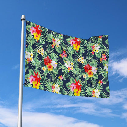 Summer Tropical Hawaii Pattern Print Polyester Flag
