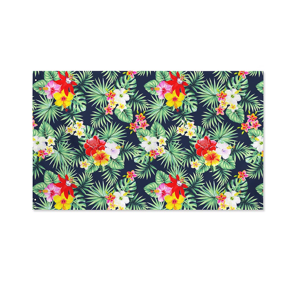 Summer Tropical Hawaii Pattern Print Polyester Flag