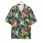 Summer Tropical Hawaii Pattern Print Rayon Hawaiian Shirt