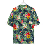 Summer Tropical Hawaii Pattern Print Rayon Hawaiian Shirt