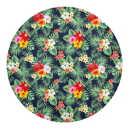 Summer Tropical Hawaii Pattern Print Round Blanket