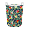 Summer Tropical Hawaii Pattern Print Round Laundry Basket