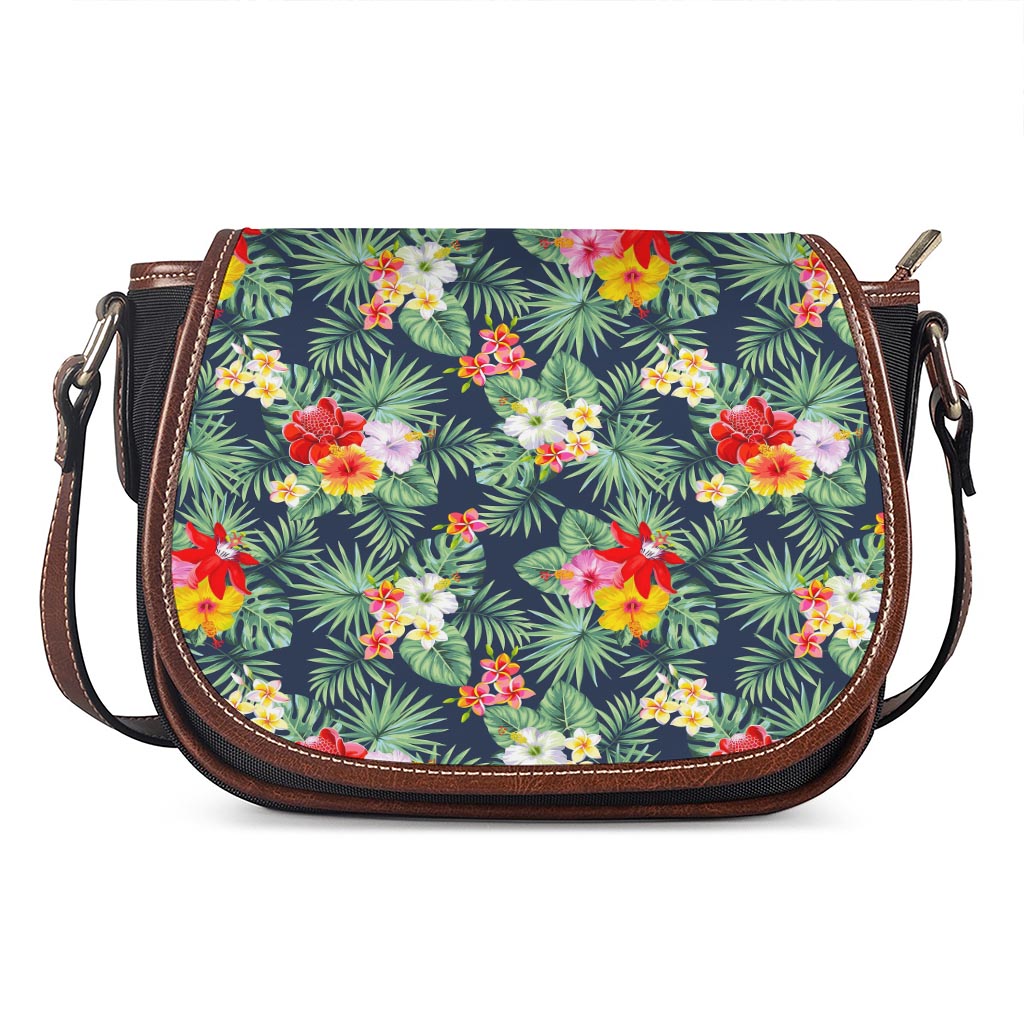 Summer Tropical Hawaii Pattern Print Saddle Bag