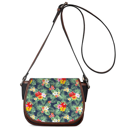 Summer Tropical Hawaii Pattern Print Saddle Bag