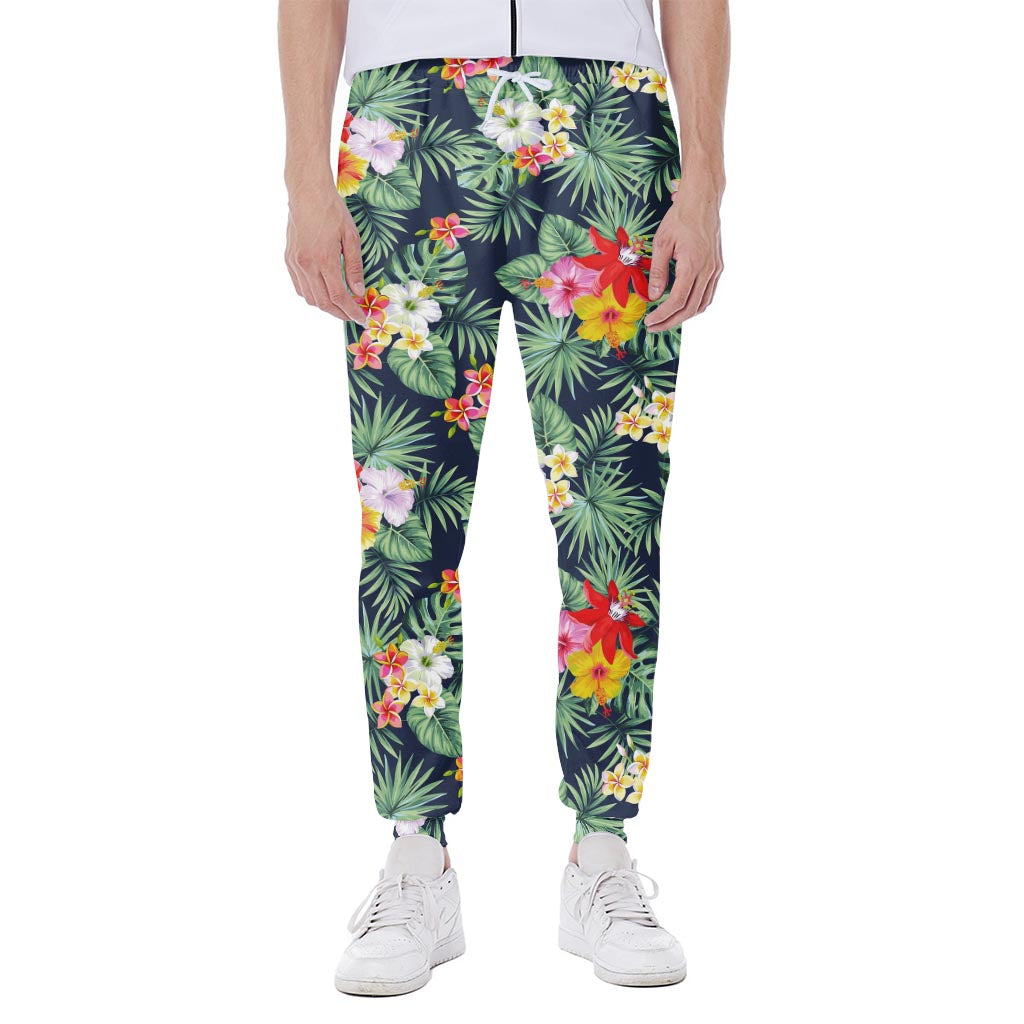 Summer Tropical Hawaii Pattern Print Scuba Joggers