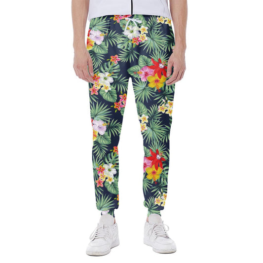 Summer Tropical Hawaii Pattern Print Scuba Joggers