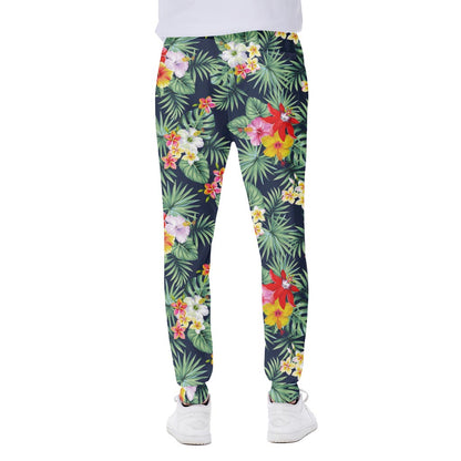 Summer Tropical Hawaii Pattern Print Scuba Joggers