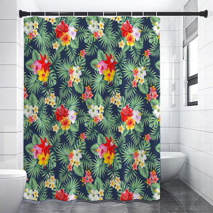 Summer Tropical Hawaii Pattern Print Shower Curtain