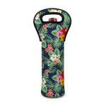Summer Tropical Hawaii Pattern Print Single Neoprene Wine Tote