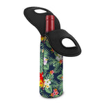 Summer Tropical Hawaii Pattern Print Single Neoprene Wine Tote