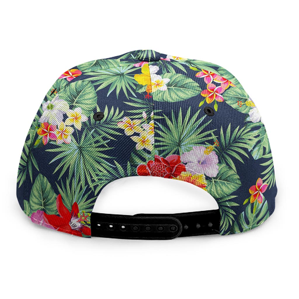 Summer Tropical Hawaii Pattern Print Snapback Cap