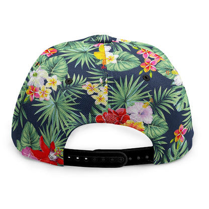Summer Tropical Hawaii Pattern Print Snapback Cap