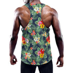 Summer Tropical Hawaii Pattern Print Training Tank Top