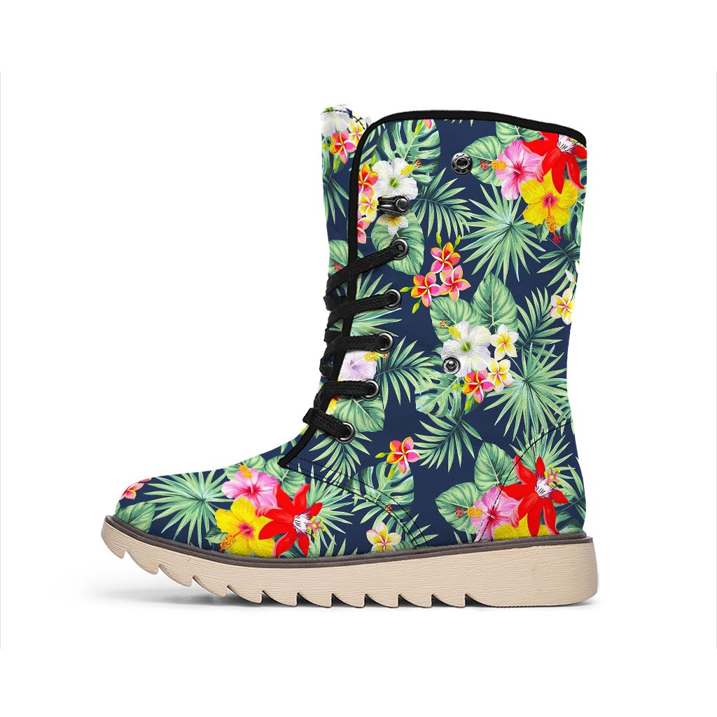 Summer Tropical Hawaii Pattern Print Winter Boots