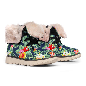 Summer Tropical Hawaii Pattern Print Winter Boots