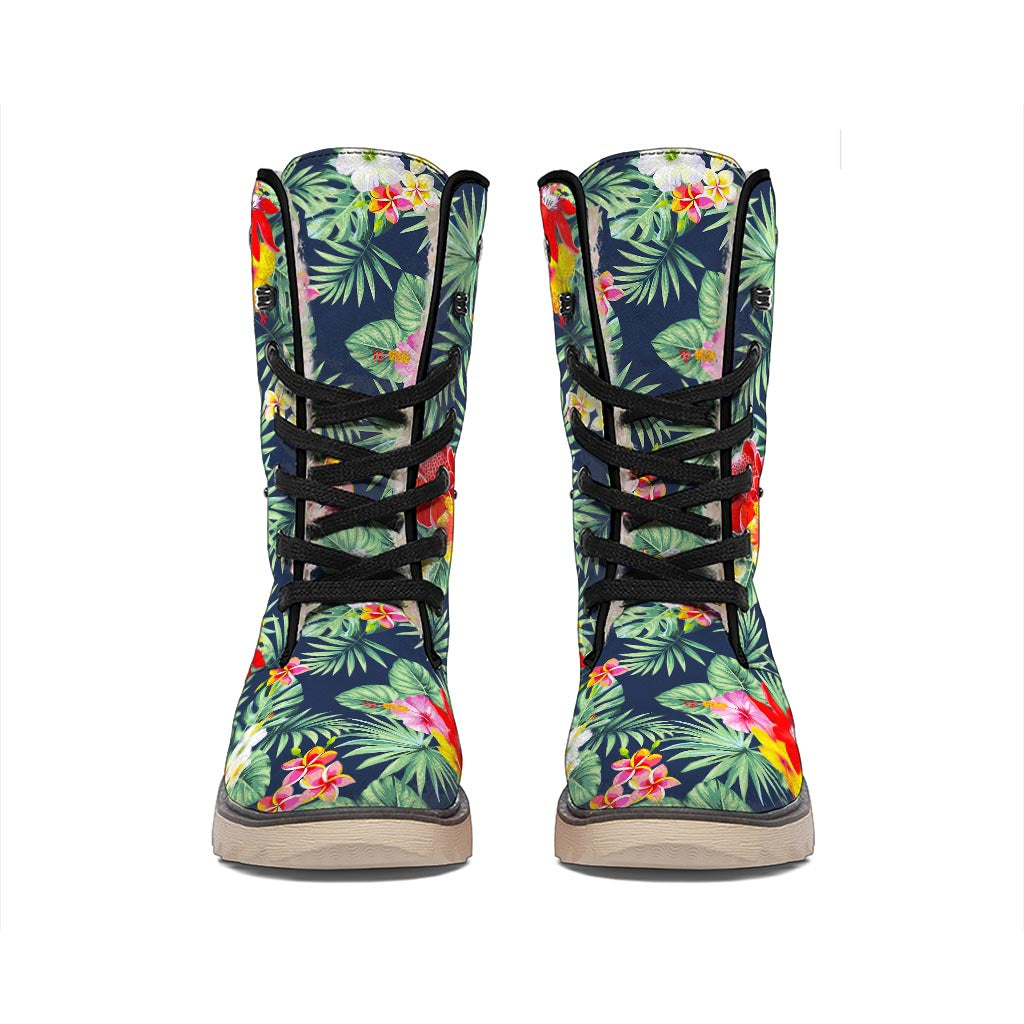 Summer Tropical Hawaii Pattern Print Winter Boots