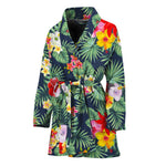 Summer Tropical Hawaii Pattern Print Women's Bathrobe