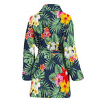 Summer Tropical Hawaii Pattern Print Women's Bathrobe