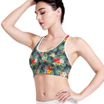 Summer Tropical Hawaii Pattern Print Women's Sports Bra