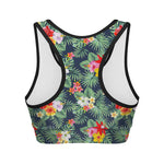 Summer Tropical Hawaii Pattern Print Women's Sports Bra