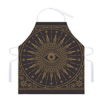 Sun All Seeing Eye Print Adjustable Apron