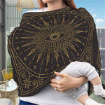 Sun All Seeing Eye Print Baby Seat Cover