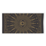 Sun All Seeing Eye Print Beach Towel