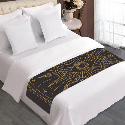 Sun All Seeing Eye Print Bed Runner