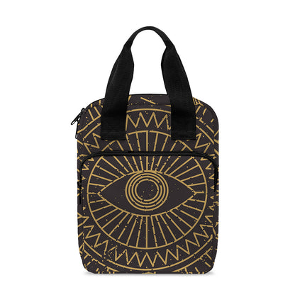 Sun All Seeing Eye Print Bible Tote Bag