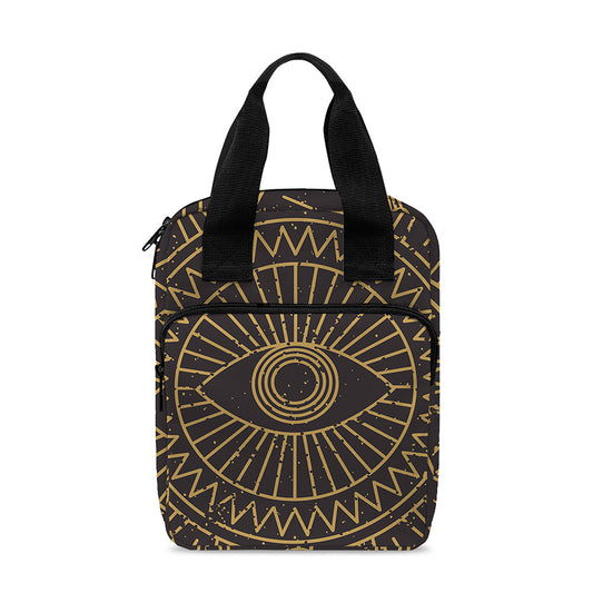 Sun All Seeing Eye Print Bible Tote Bag