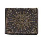 Sun All Seeing Eye Print Bifold Wallet