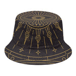 Sun All Seeing Eye Print Bucket Hat