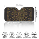 Sun All Seeing Eye Print Car Windshield Sun Shade