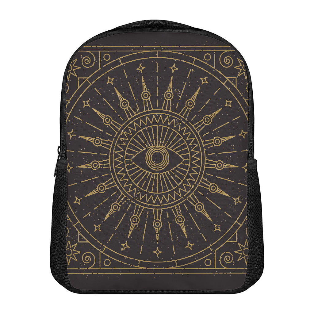 Sun All Seeing Eye Print Casual Backpack