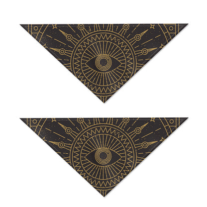 Sun All Seeing Eye Print Dog Bandana