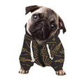 Sun All Seeing Eye Print Dog Zip Up Hoodie