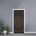 Sun All Seeing Eye Print Door Sticker