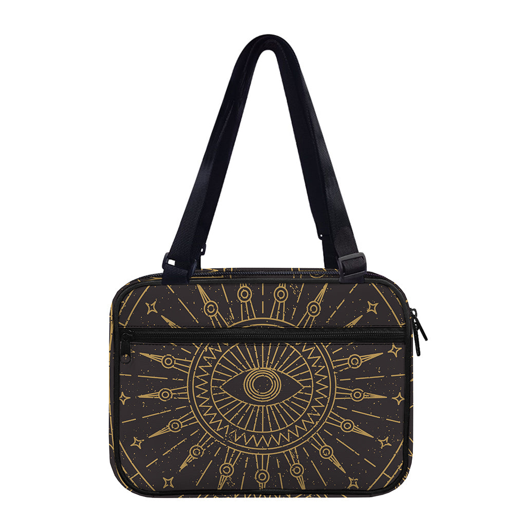 Sun All Seeing Eye Print Double Strap Bible Bag