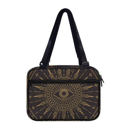 Sun All Seeing Eye Print Double Strap Bible Bag