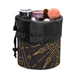 Sun All Seeing Eye Print Drawstring Makeup Bag
