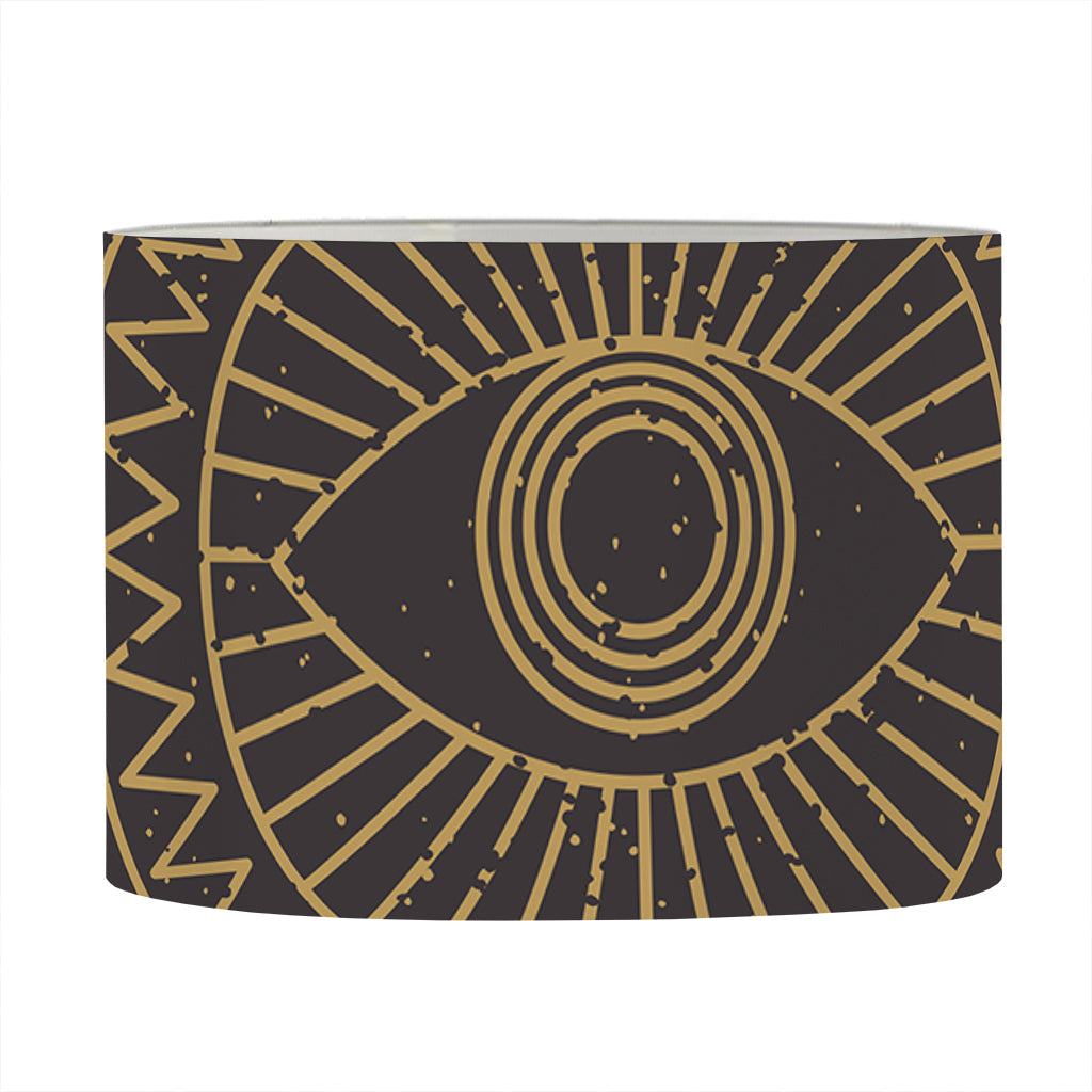 Sun All Seeing Eye Print Drum Lamp Shade