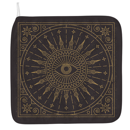 Sun All Seeing Eye Print Hand Towel