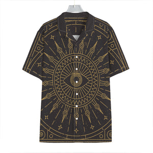 Sun All Seeing Eye Print Hawaiian Shirt