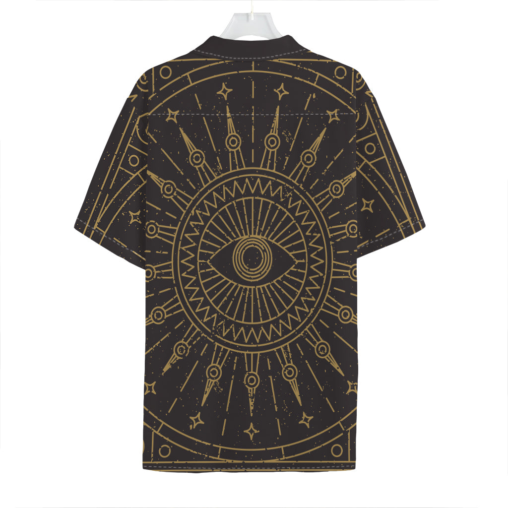 Sun All Seeing Eye Print Hawaiian Shirt